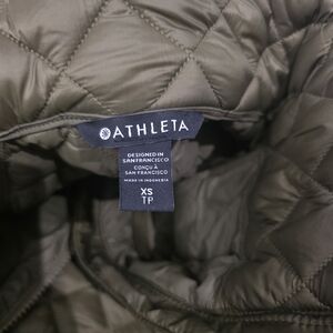 Athleta Olive Quilted Jacket